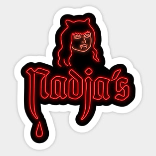 Nadja's - vampire night club Sticker